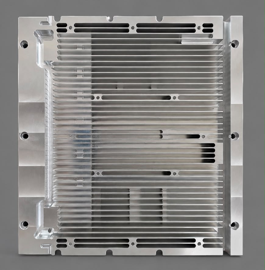 Precision machined chassis panel